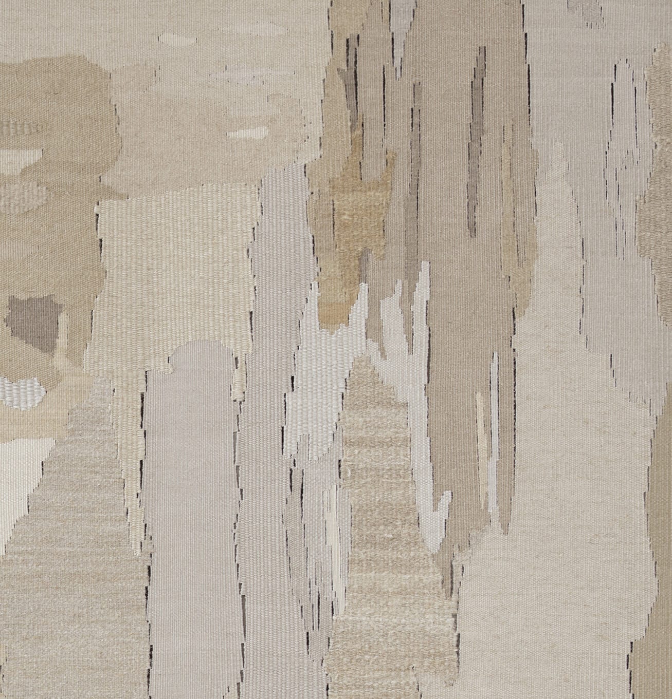 <p>Andreas Eriksson, <em>Weissensee No. 18</em>, 2019. Detail.</p><h3>"Territories of the finished tapestries might be distinguished by a particular knotted texture or the stands of long fibre sprouting from the surface. Andreas has described the tapestries as ‘existential landscapes’. We might also see them as a conceptual extension of painting in which the picture migrates to the canvas itself." </h3><p><strong>- Hettie Judah on Andreas Eriksson, 2020</strong></p>