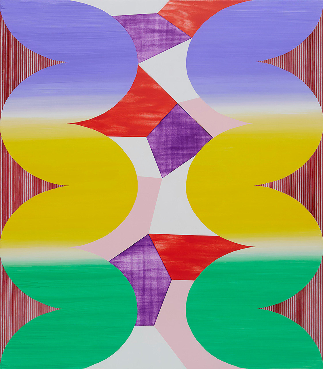 Shirley Kaneda, Irrational Coherence, 2018. Acrylic on canvas, 182.9 x 160 cm; 72 x 63 in