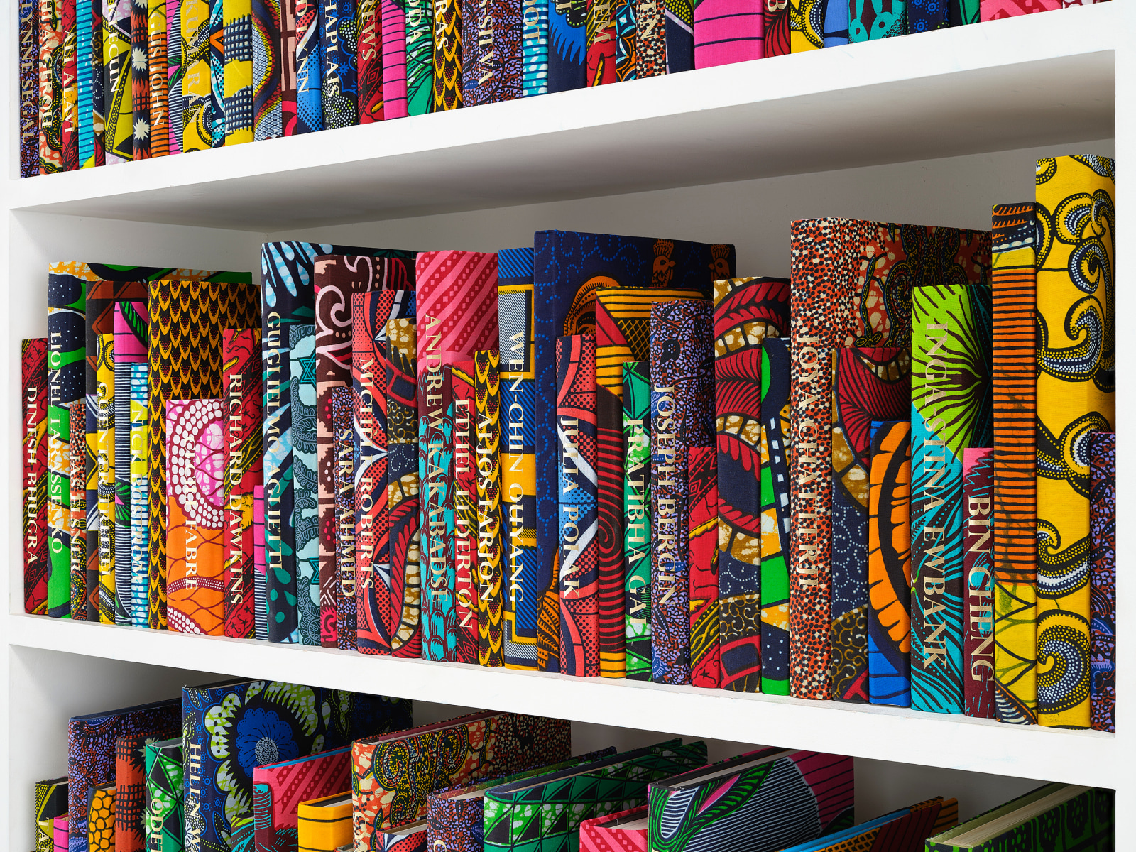 Yinka Shonibare’s Library collections (2014-2025). 