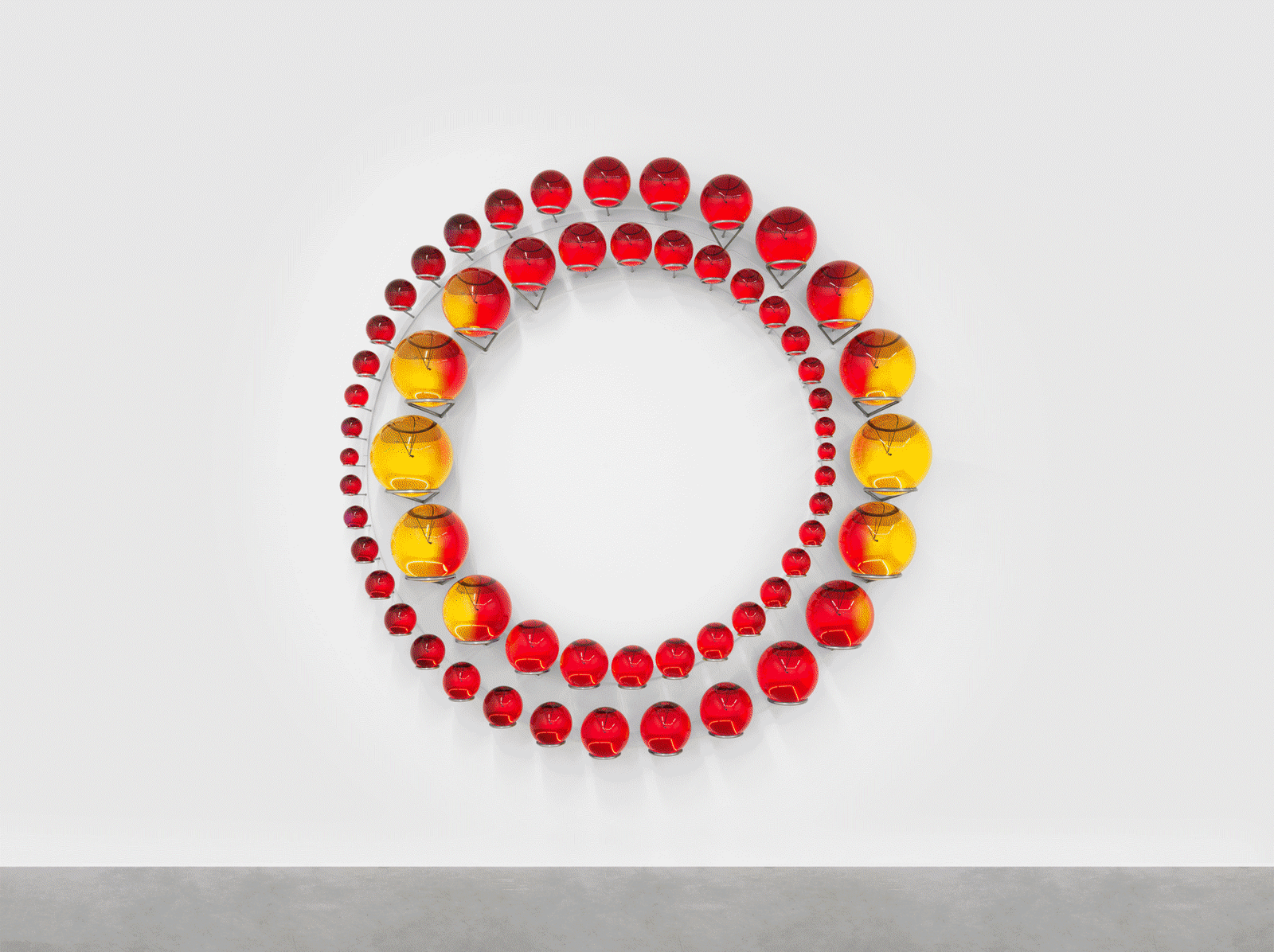 1. Olafur Eliasson, Successful coexistence beyond earth, 2025
2. Sandra Cinto, Waves and Mountains Bathed in The Sun and Wind, 2025
3. Tomás Saraceno, TIC 118798035 c/M+M, 2025
4. Analia Saban, Tapestry (Flowchart, Vertical Abstraction), Linen on Paint, 2025
5. Ernesto Neto, Tambor Drum Respira Vida Breathing Life, 2025