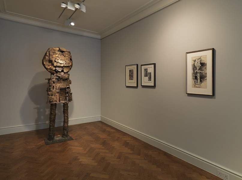 Front Gallery (Clockwise) : St Sebastian IV (1957), Composizione Per Parete (1948), Sadism/Confession (1948), Standing Figure (1956)