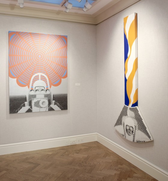 Middle Gallery (Left to Right) : Deceleration IV (1964) and Pendulum (1964)