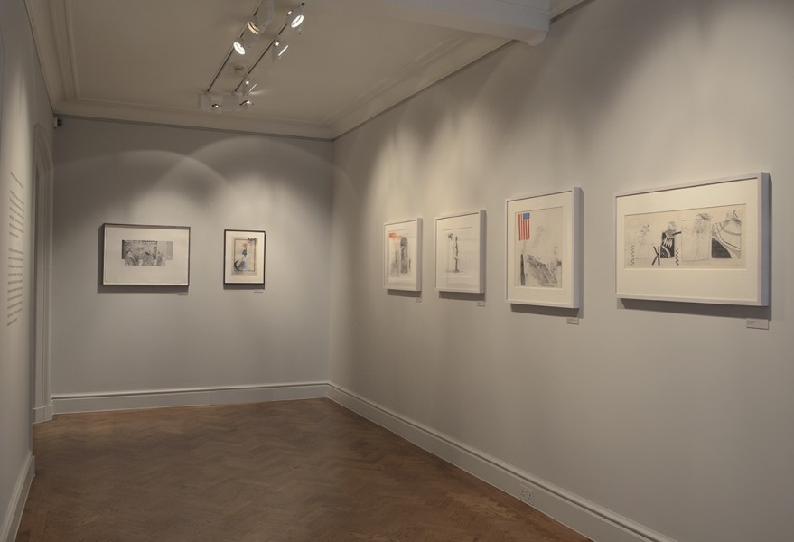 Front Gallery - Right wall (Left to Right) : Mirror, Mirror on the wall (1961), The Marriage (1962), My Bonnie Lies Over the Ocean (1962) and Three Kings and a Queen (1961)