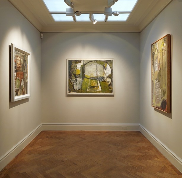 Middle Gallery (Clockwise) : Levant Zawn (1953), Boulder Coast (1952) and Moor Cliff Kynance (1954)