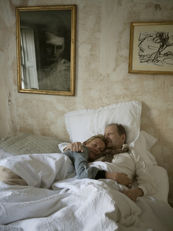 Lucian Freud and Kate Moss in Bed, 2010
