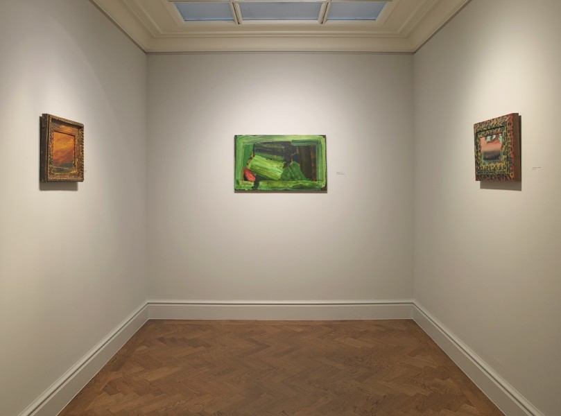 Middle Gallery (clockwise): Old sky (1996-97), Clean Sheets (1982-84) and View from Venice (1984-85)