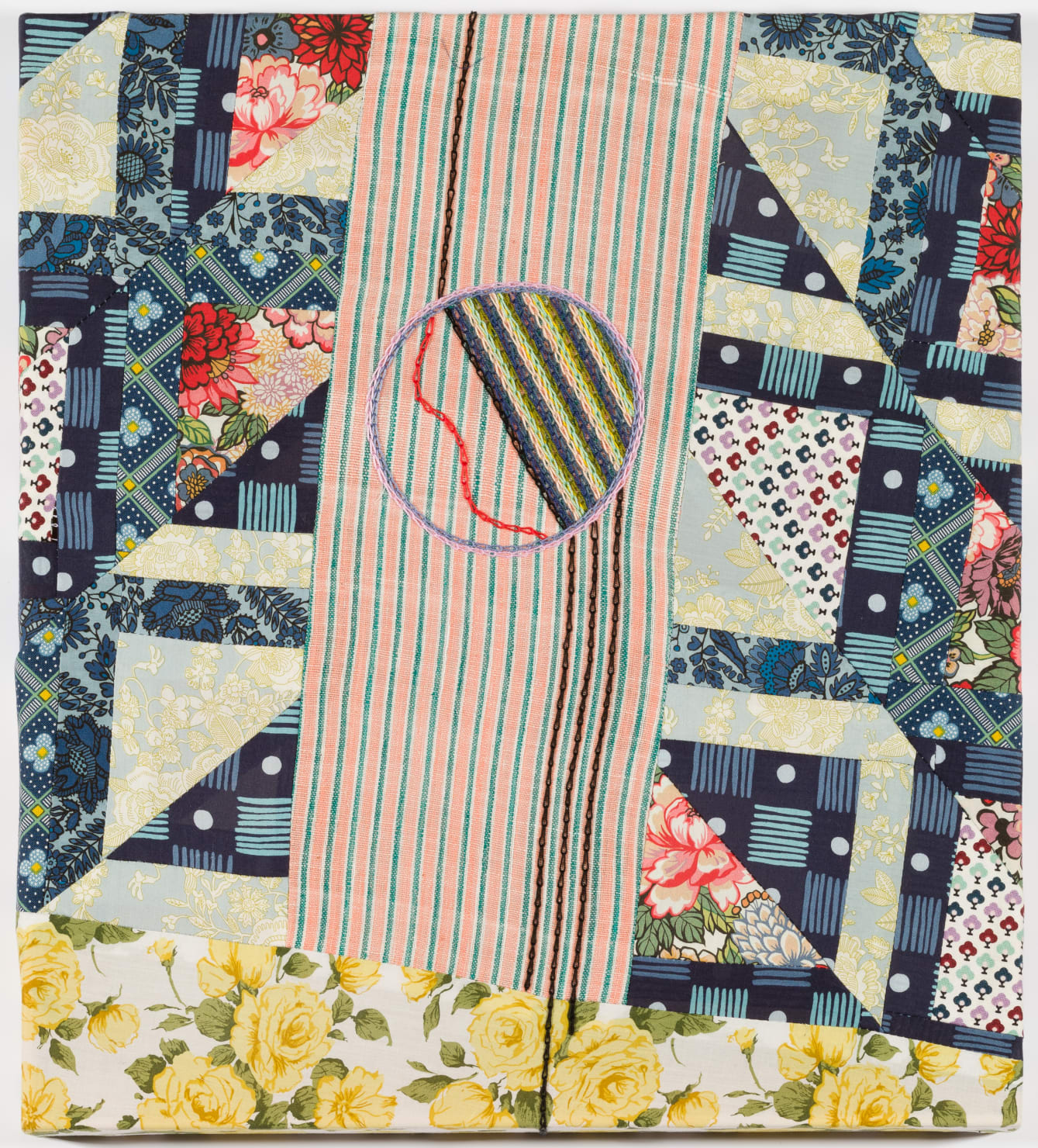 Cecilia Charlton, Quilted Composition [awkward painting 1], 2020