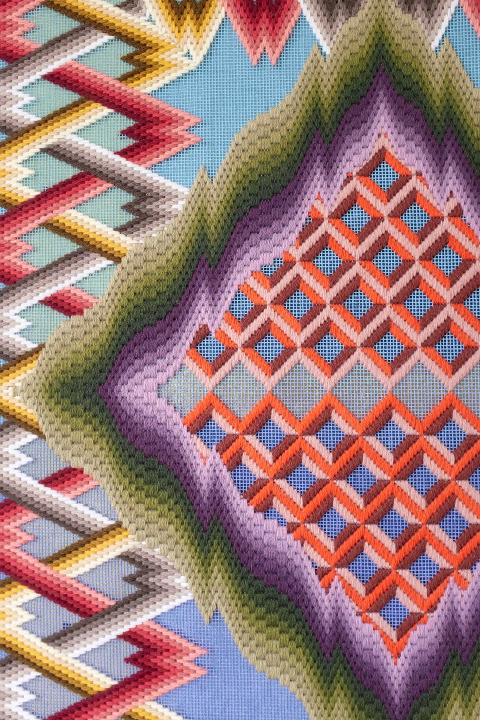 Cecilia Charlton, indigo sky circled by a thread that sometimes changes color along the way, 2023