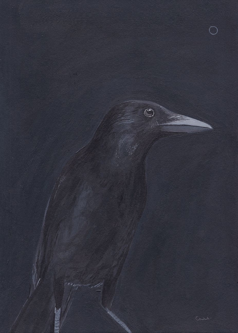 Christopher Gee, Crow at Night, 2019