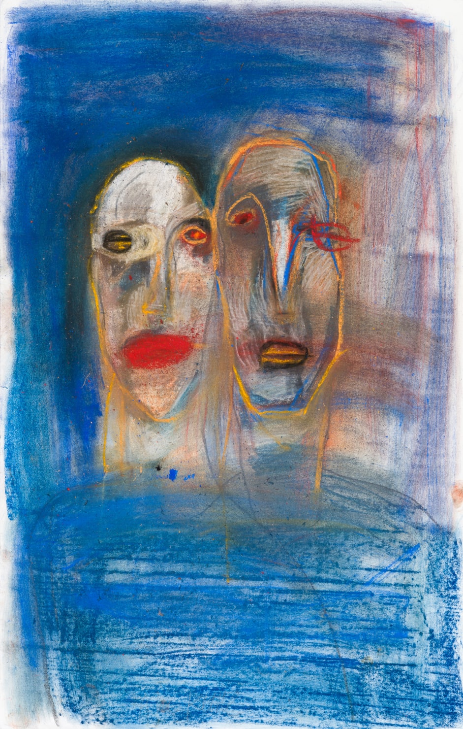 Alice Kettle Drawings & Collaborations, Two and Blue, 2019