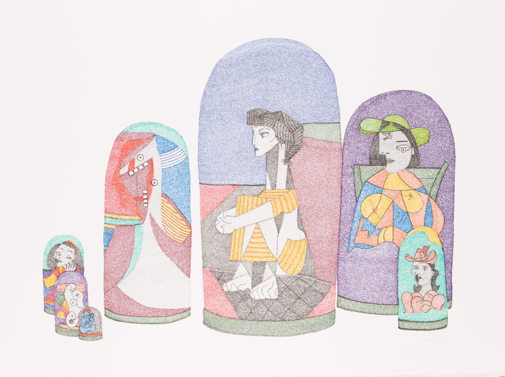 Irene Lees, Picasso's Women, Russian Dolls, 2019