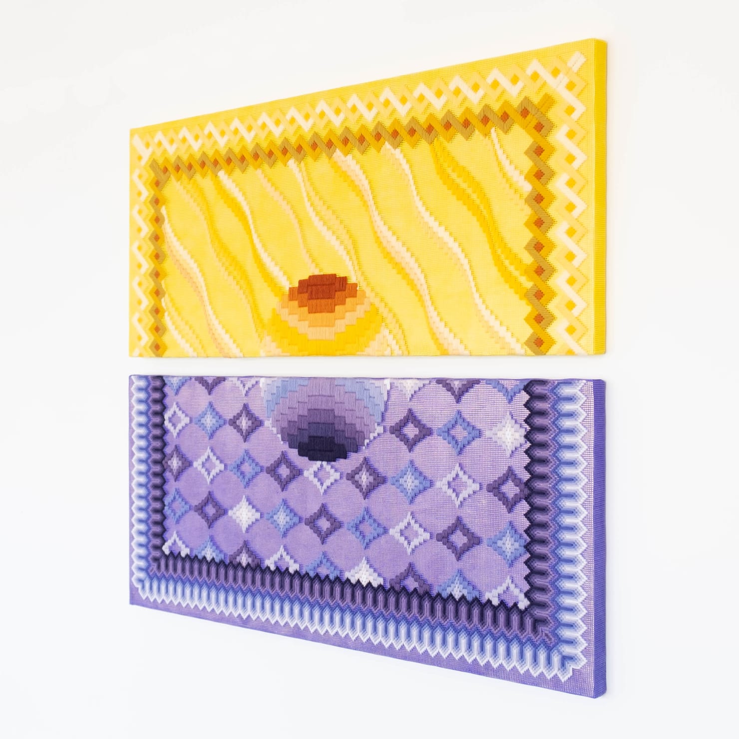 Cecilia Charlton, The dawn of a new day [purple and yellow], 2020