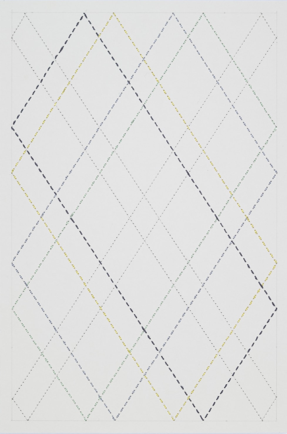 Cecilia Charlton, Quilted Composition [grey // diamonds] , 2019