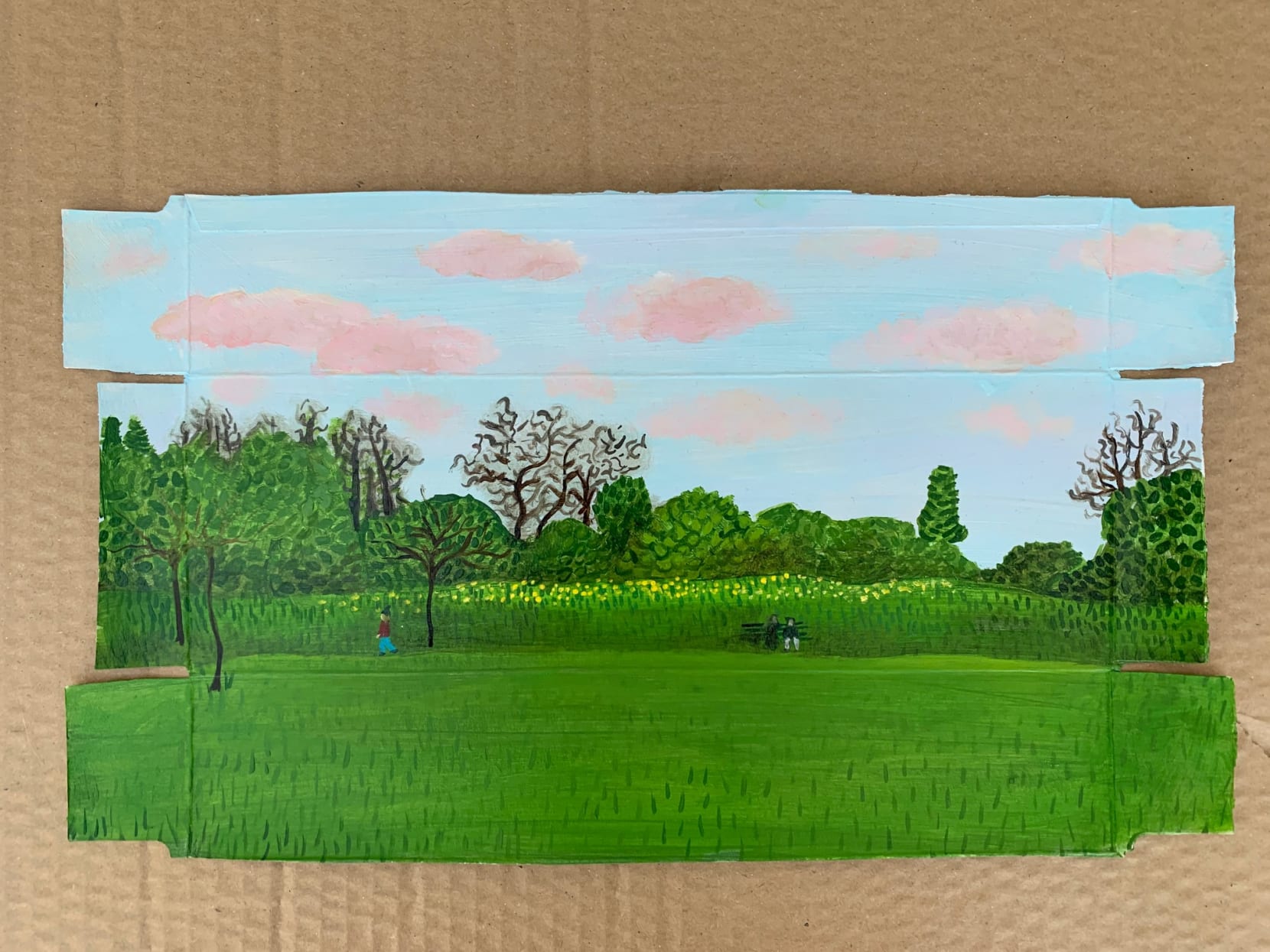 Tinsel Edwards, Running and thinking in Queens Park, 2020