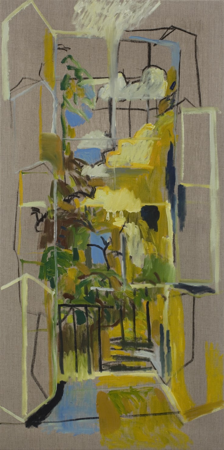 Katie Sollohub, Yellow (How To Paint Clouds), 2014