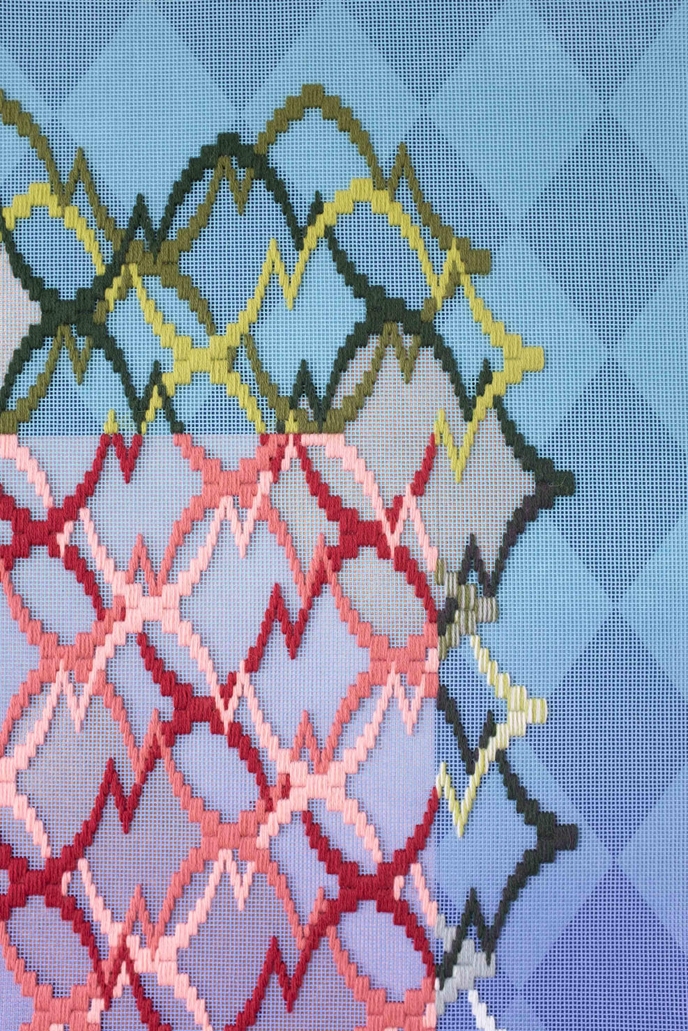 Cecilia Charlton, Pattern analysis [Golden Ratio, blue and purple II], 2023