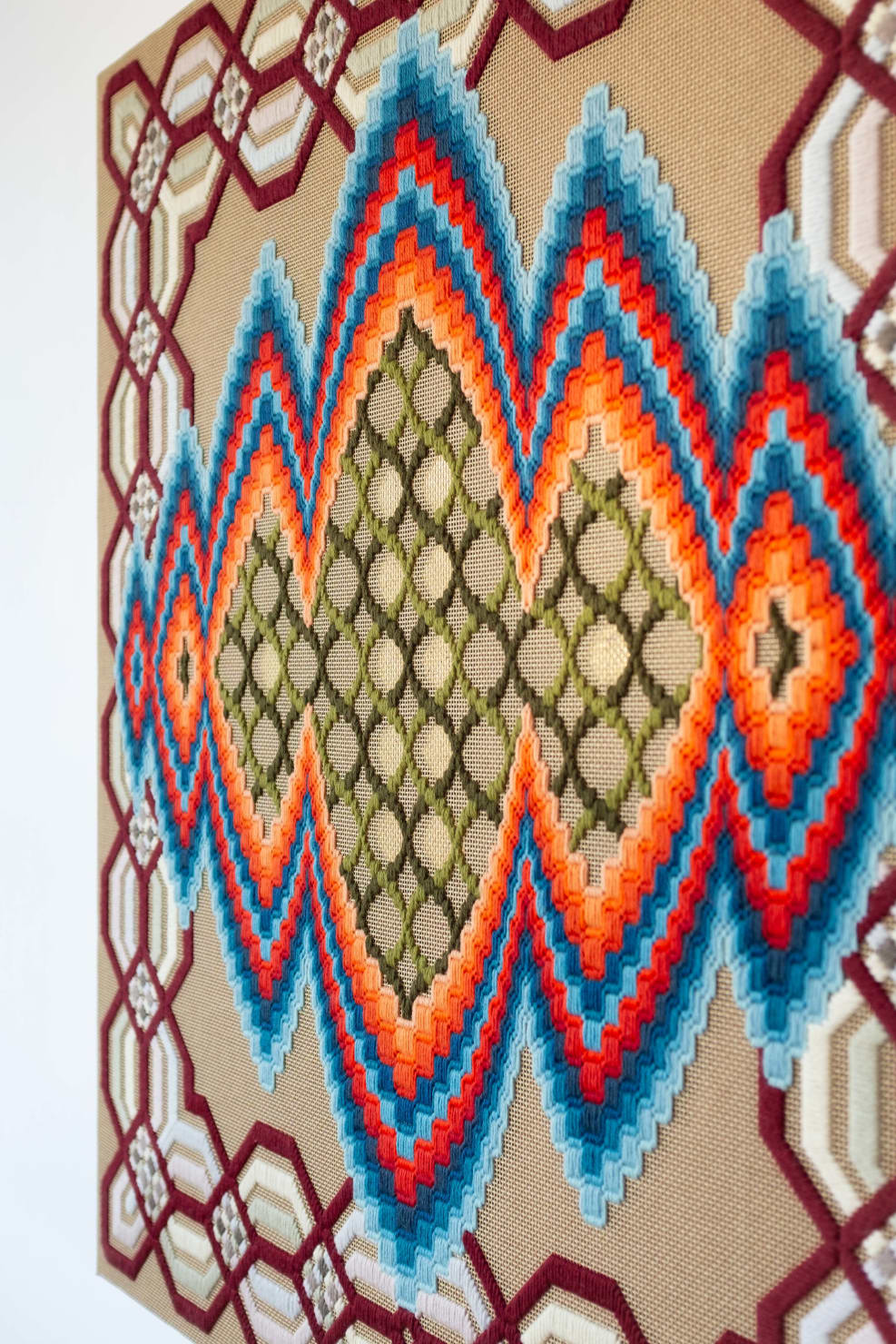 Cecilia Charlton, The two eternal poles of the world meet, multiply and converse [blue-red psychic portal], 2024