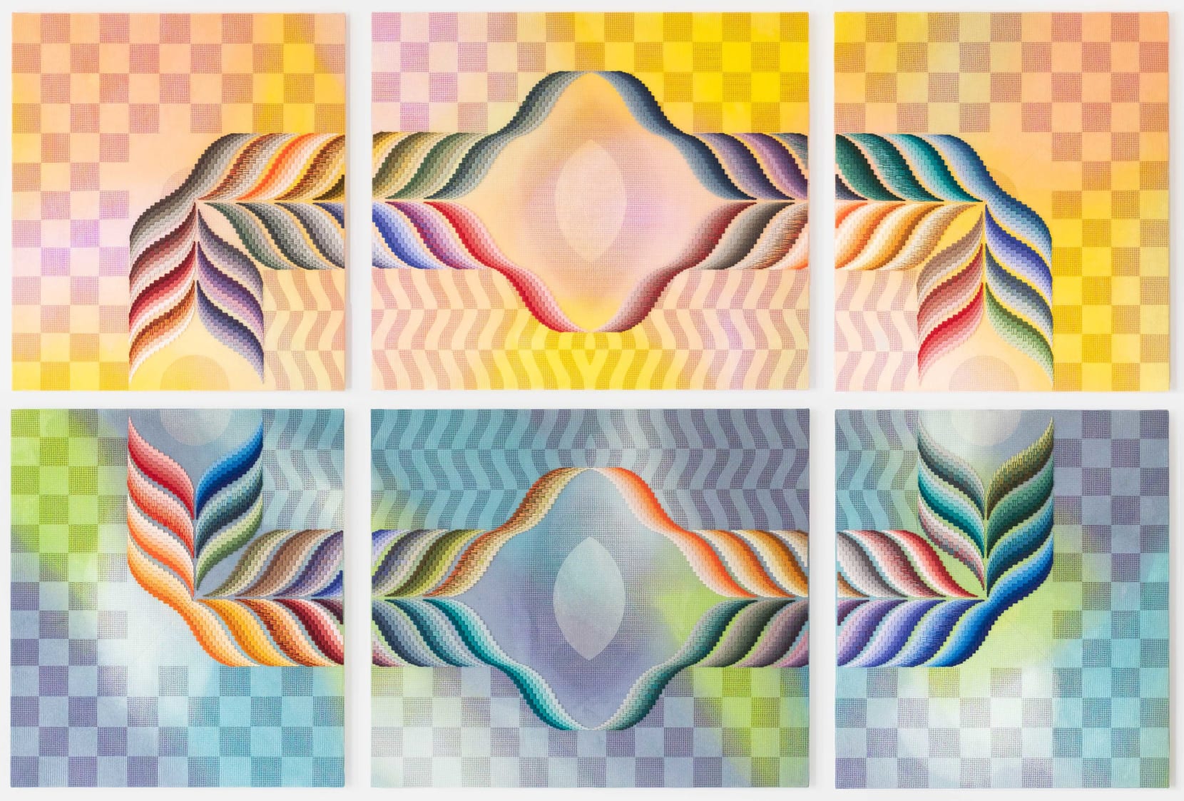 Cecilia Charlton, Wormhole Mosaic [sweat of the sun, tears of the moon], 2022