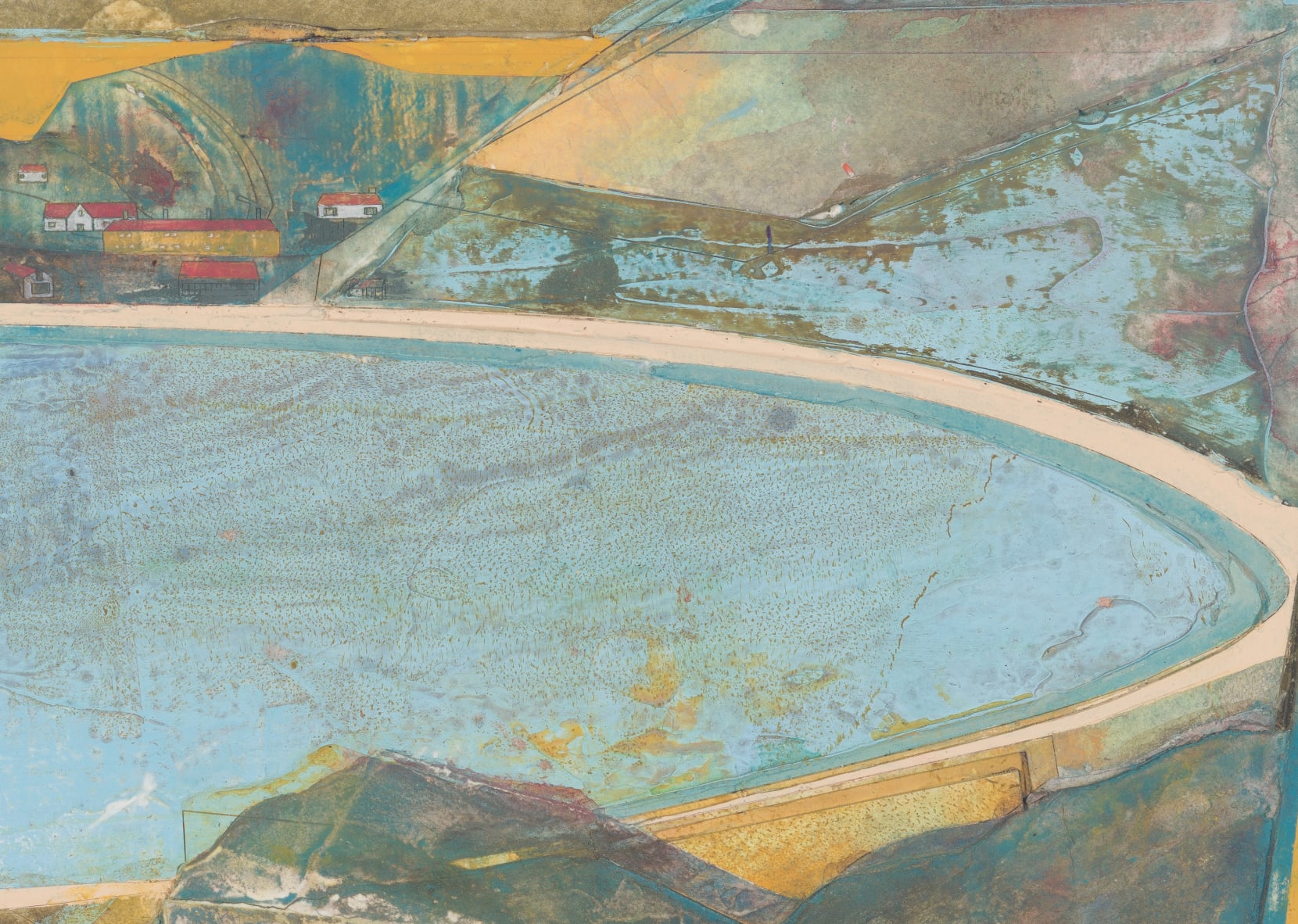 Jeremy Gardiner, Lulworth Cove From Above II, Dorset, 2021