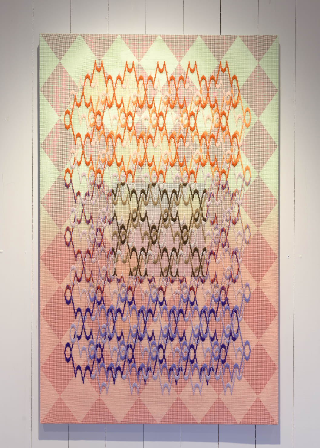 Cecilia Charlton, Pattern analysis [Golden Ratio, seafoam and coral], 2022
