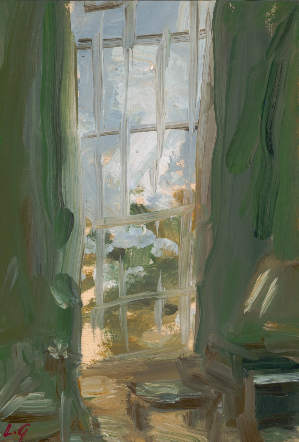 Lindy Guinness, Velvet, Light and Leaves, 2020