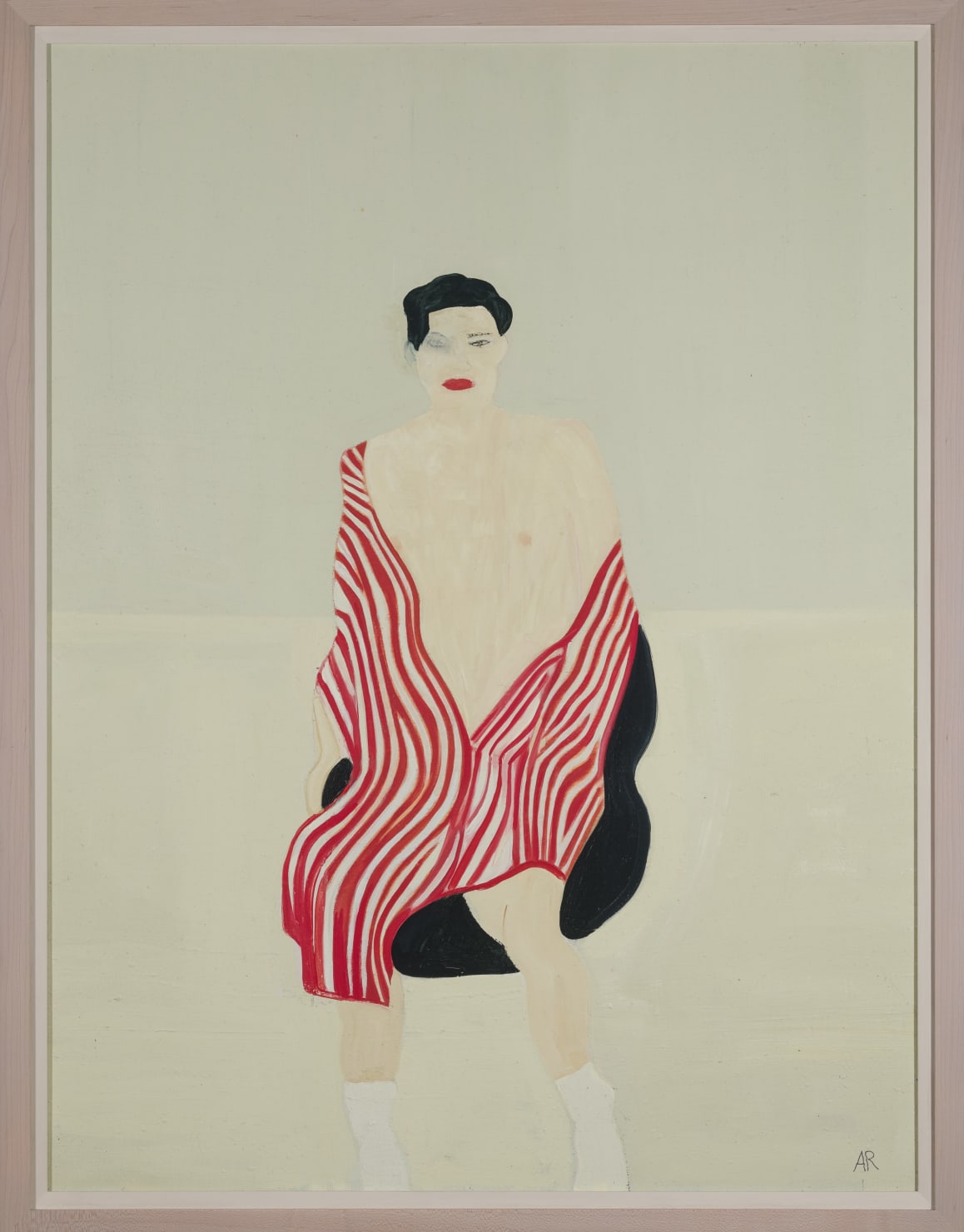 Anne Rothenstein, Red Striped Blanket, 2018