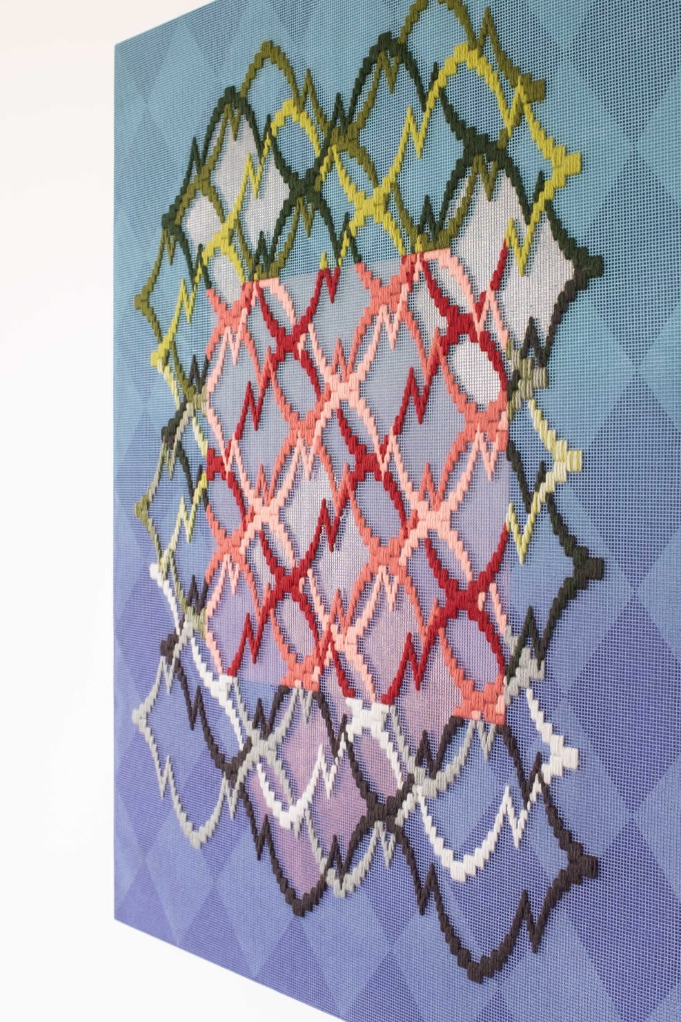 Cecilia Charlton, Pattern analysis [Golden Ratio, blue and purple II], 2023