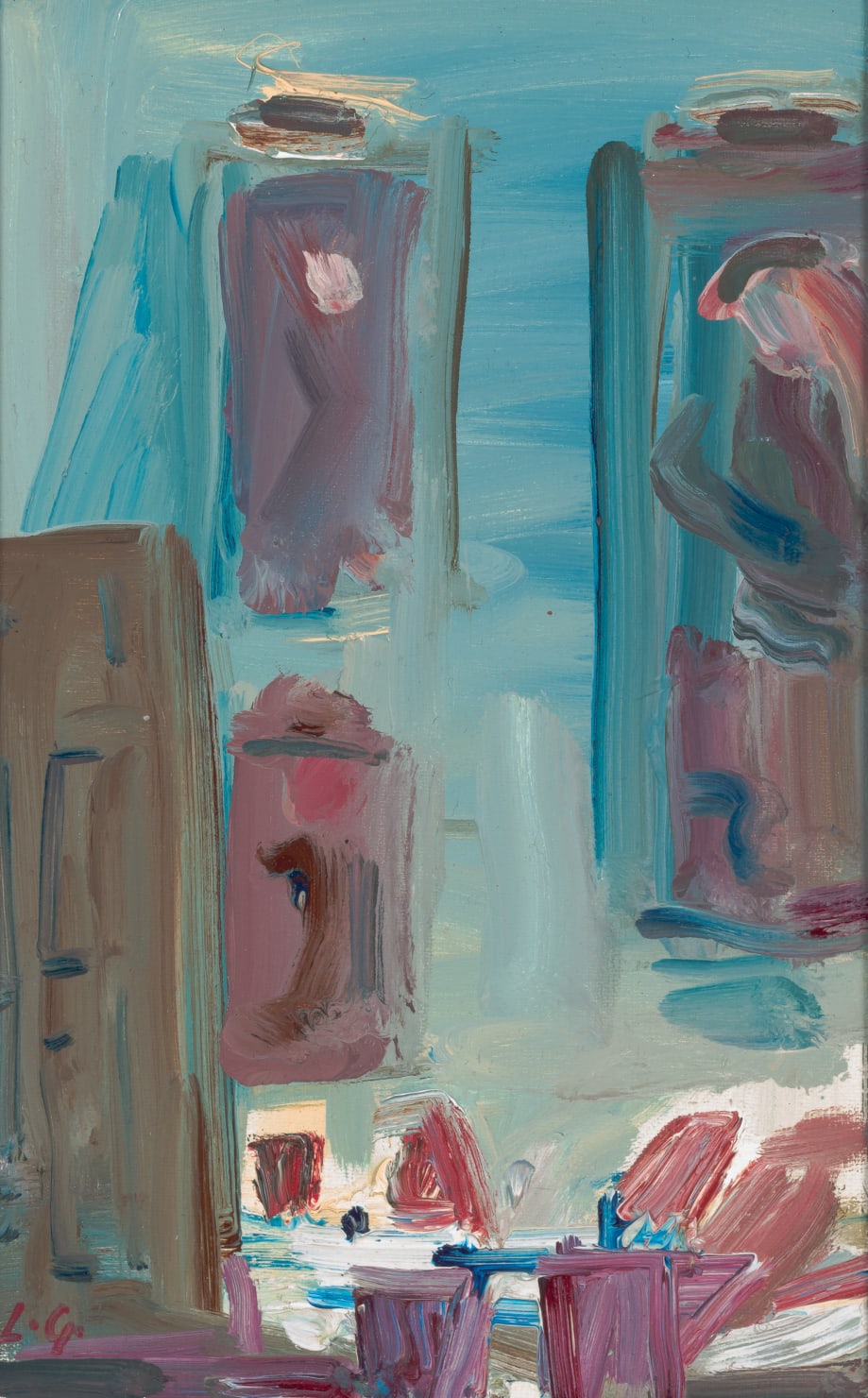 Lindy Guinness, Corner of Blue Light, 2020