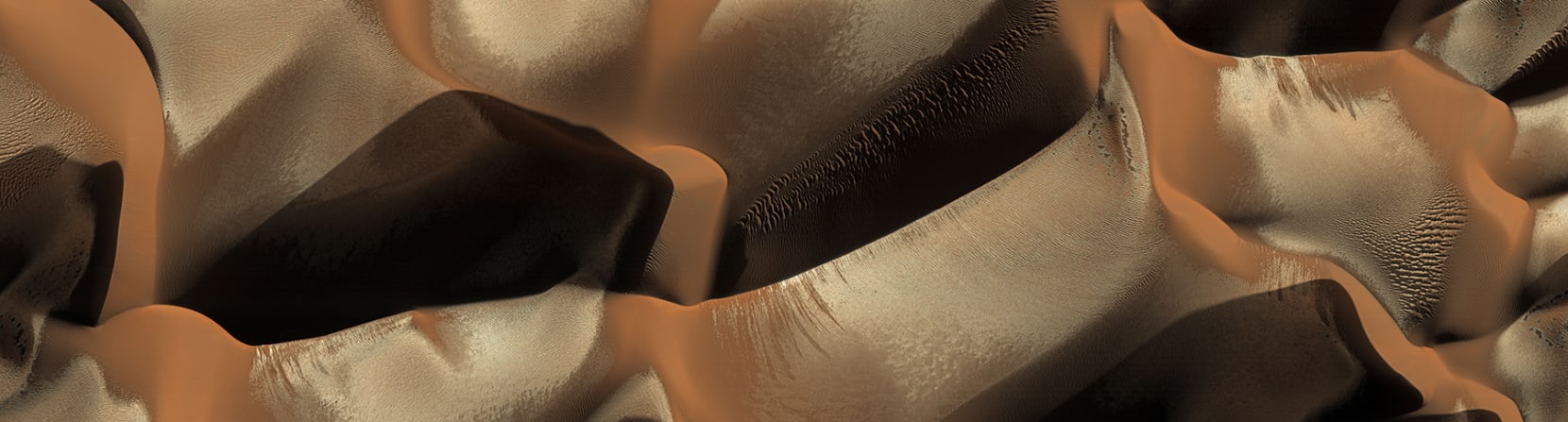 Michael Benson, Frosted Mars Dunes in Winter, Mars Reconnaissance Orbiter, November 26, 2006, 2011, 2016