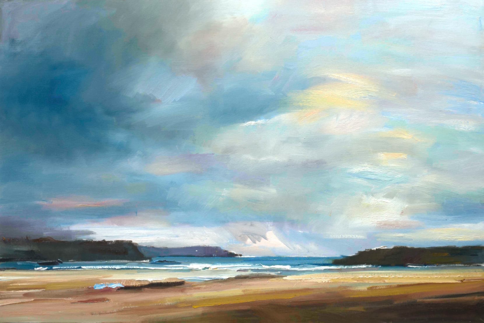 David Atkins, Autumn Skies, Trevone Bay, 2017