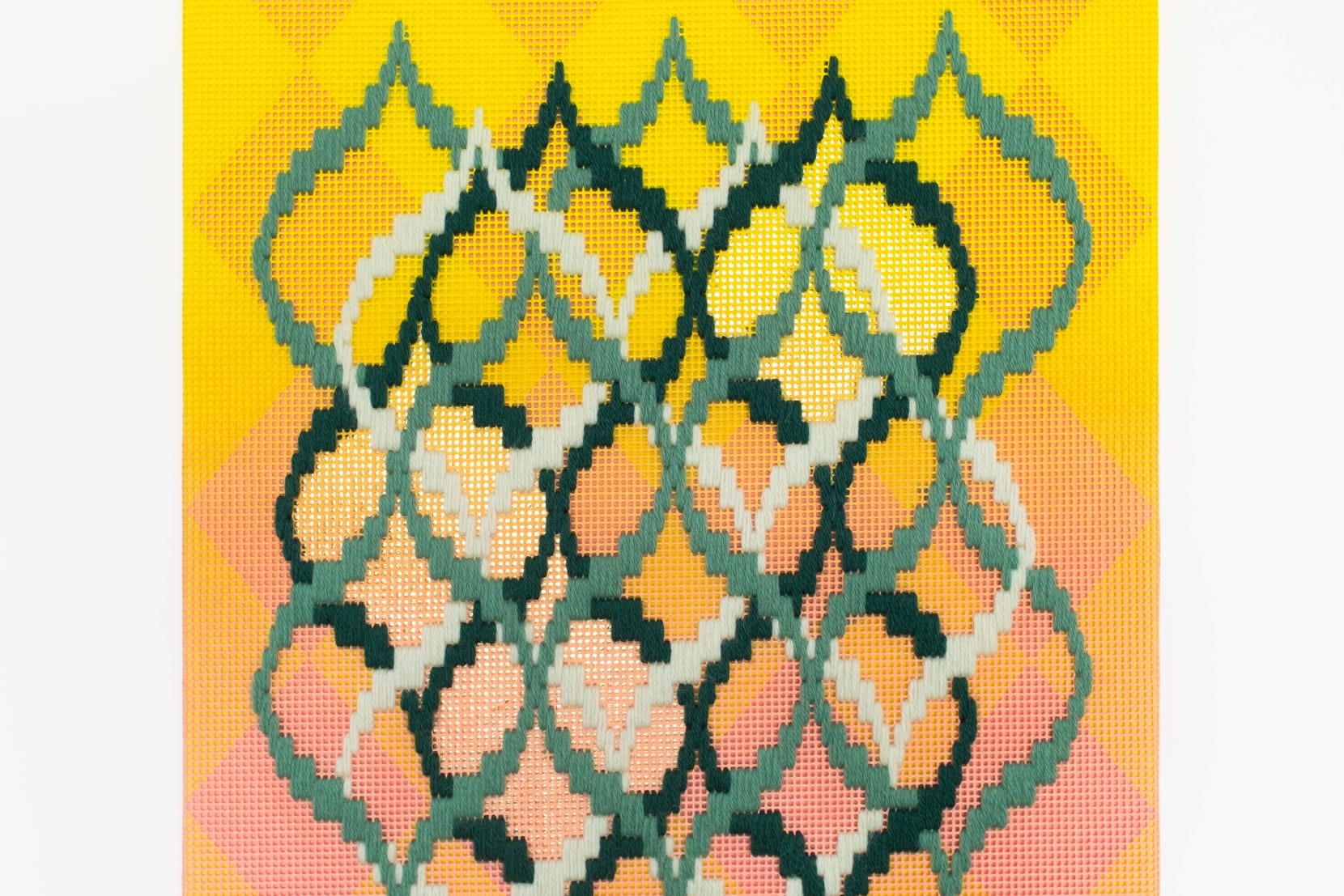 Cecilia Charlton, Pattern analysis [Golden Ratio, yellow and coral], 2022