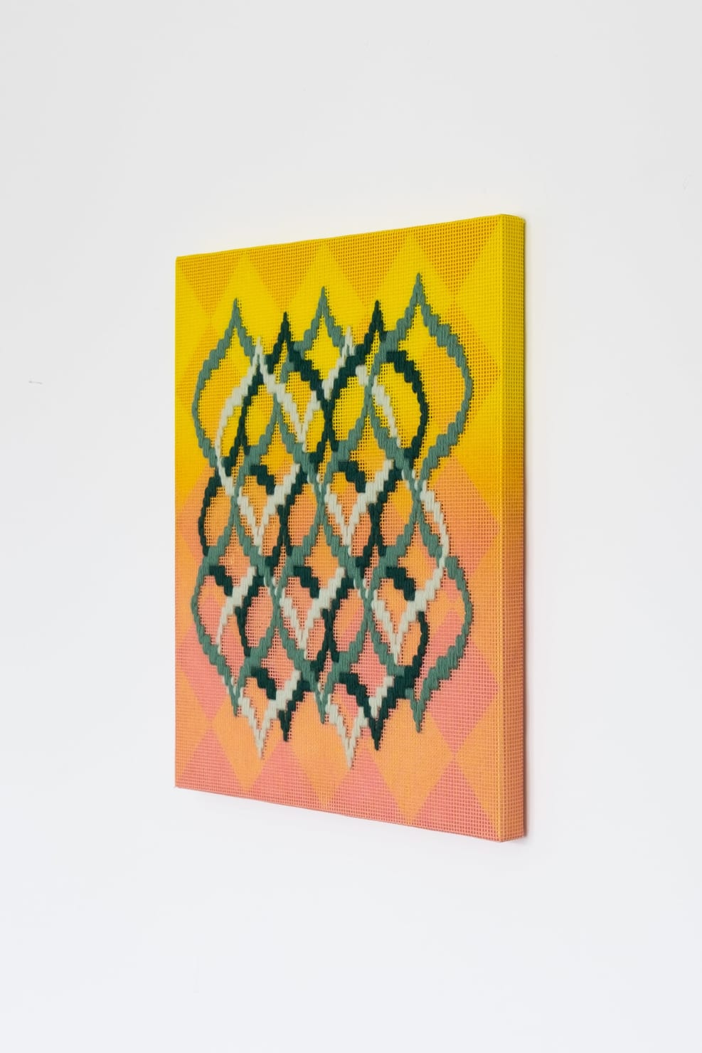 Cecilia Charlton, Pattern analysis [Golden Ratio, yellow and coral], 2022