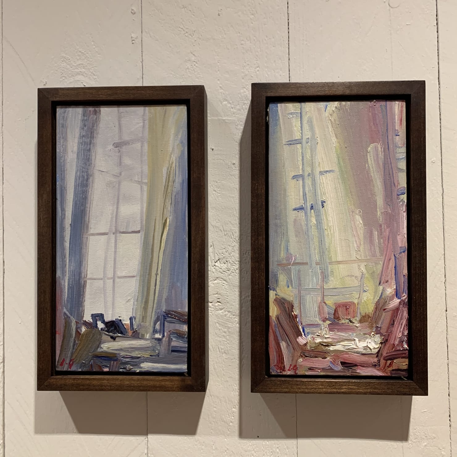 Lindy Guinness, Dawn Mist and Mahogany Desk, 2020