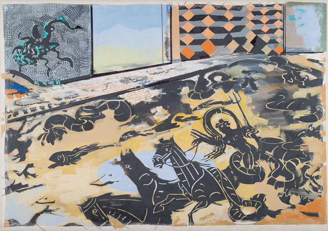 Stephen Farthing RA, The Museum of Pictorial Floors, Rome
