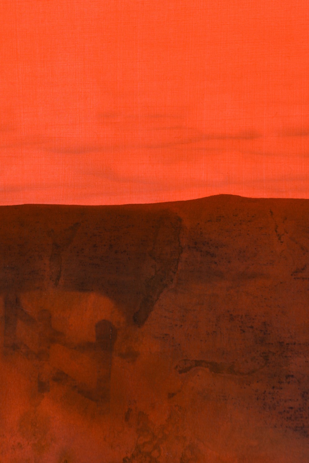 Kerry Harding, Raised softly to crimson sky, 2024