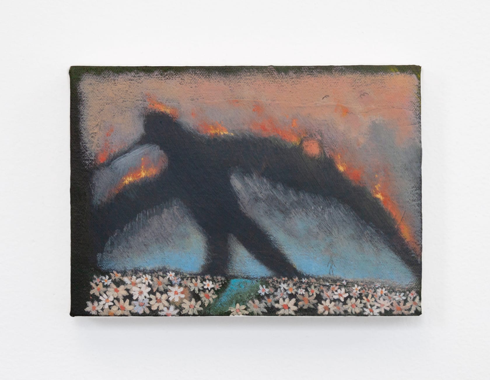 Calvin Kim I Left My Shadow In the Sky, 2025 Oil on canvas, 5 x 7 x 1 in. (12.7...