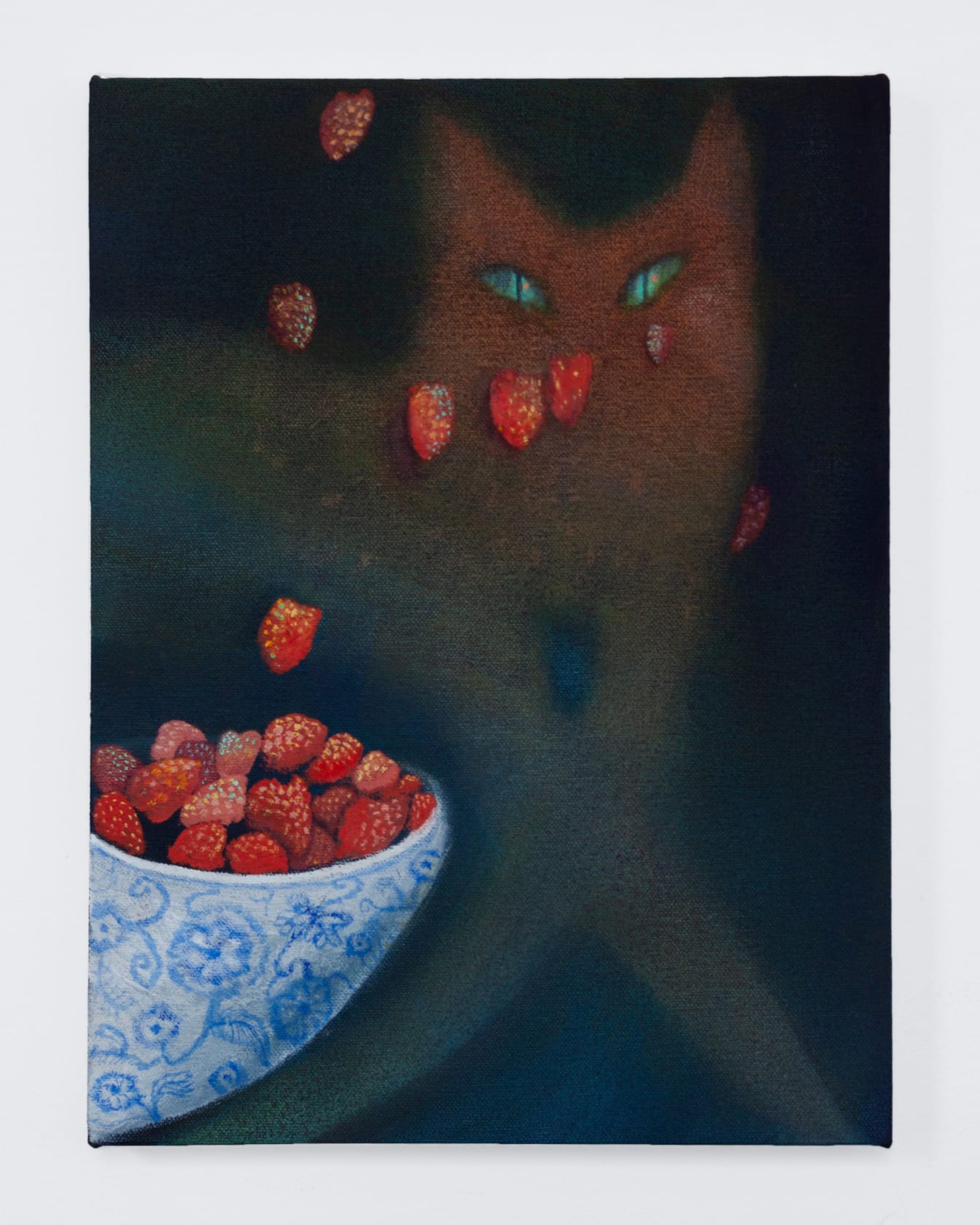 Calvin Kim Simmer, 2025 Oil on canvas, 12 x 9 in. (30.5 x 22.9 cm)