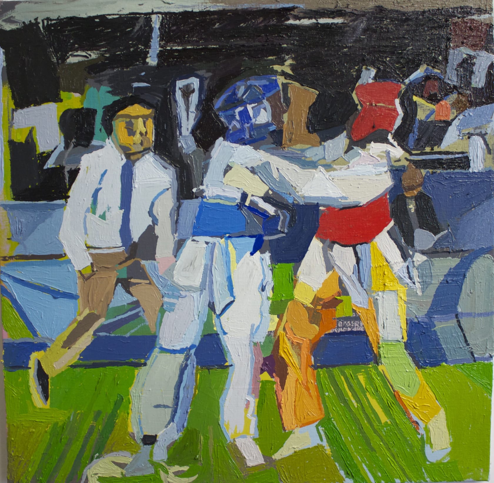 Clintel Steed Olympic Twi Keon Do #2, 2016 Oil on canvas, 24 x 24 inches (60.96 x 60.96 cm)