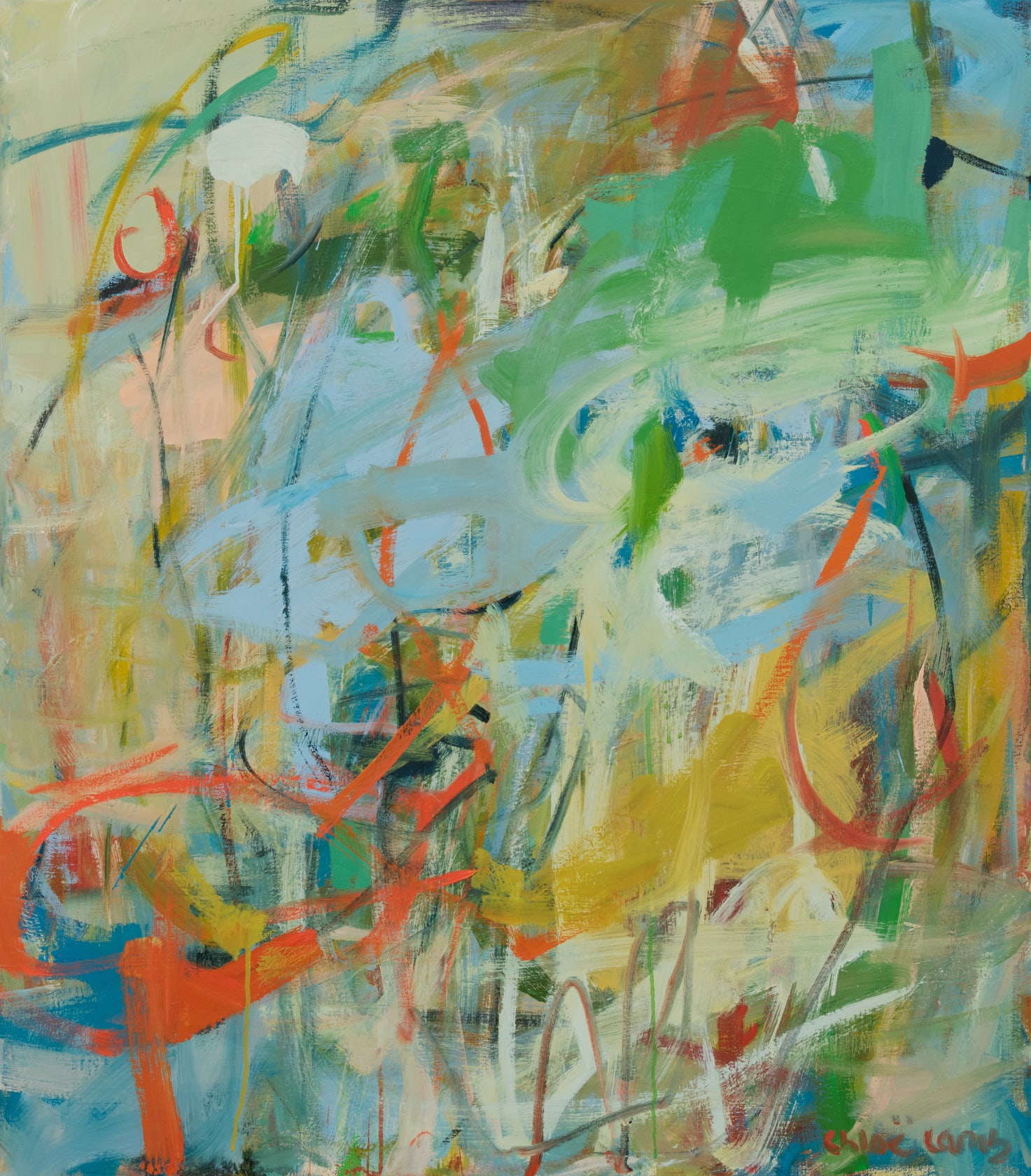 Chloë Lamb Tuesday Afternoon, 2024 Oil on linen canvas, 40 x 35 in. (101.6 x 88.9 cm)