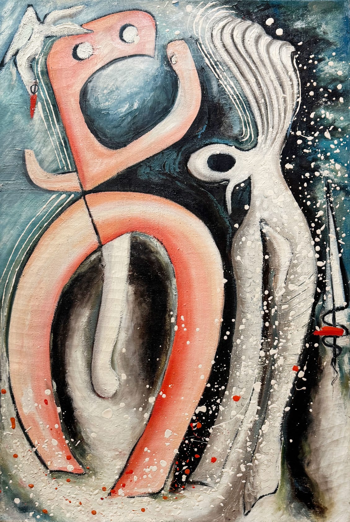 Dusti Bongé The Whimsical Pigeon, circa 1950 Oil on canvas, 30 x 20 in. (76.2 x 50.8 cm)