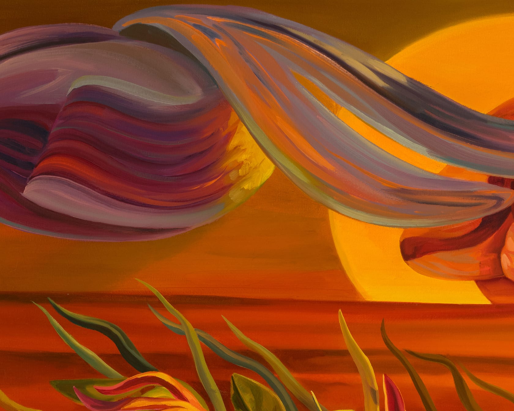 Rachel MacFarlane The Event, 2024 Oil on canvas, 30 x 48 in. (76.2 x 121.9 cm)