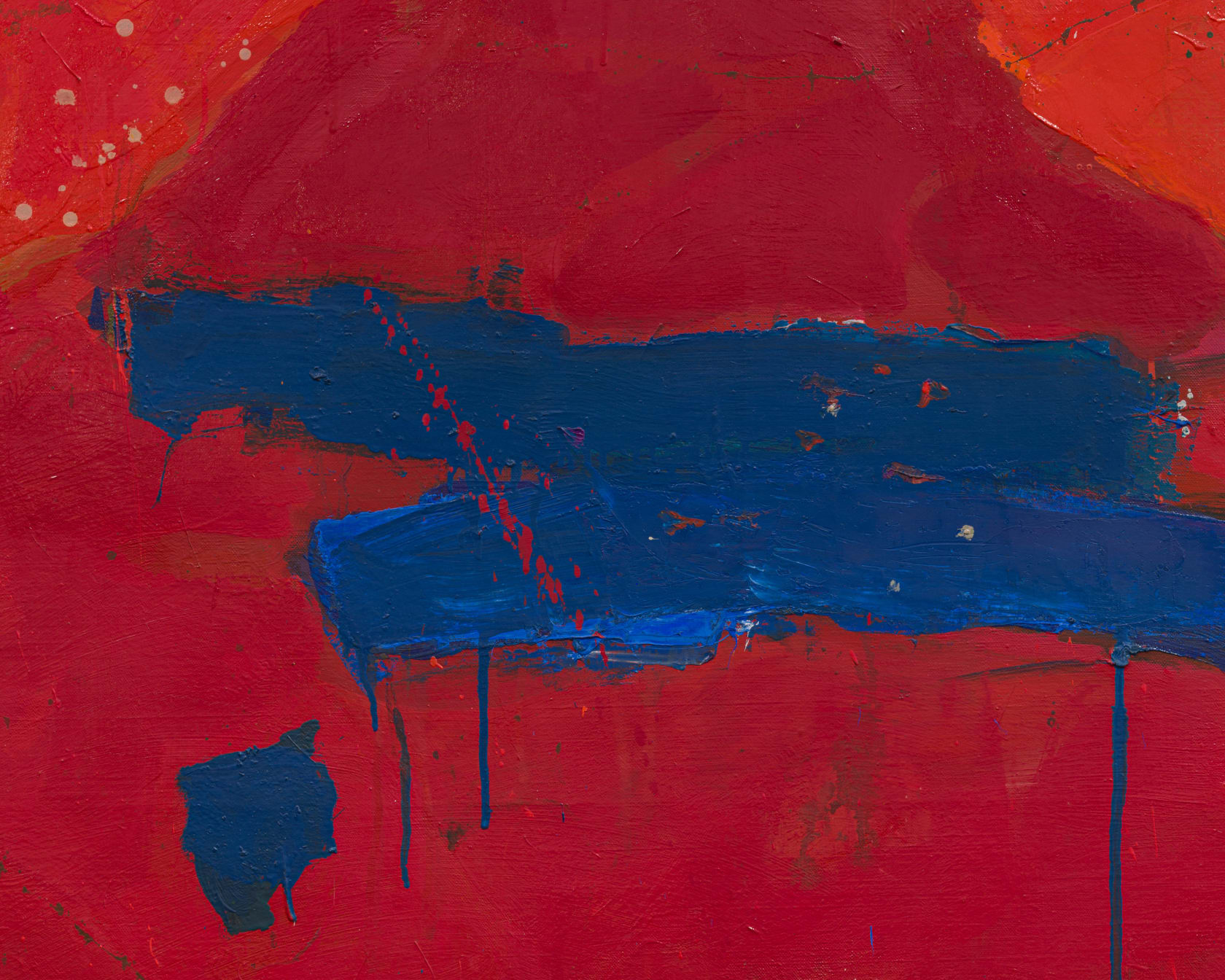 Teruko Yokoi Red Diamond with Blue, 1960–61 Oil on canvas, 51 5/8 x 38 in. (131 x 96.5 cm)