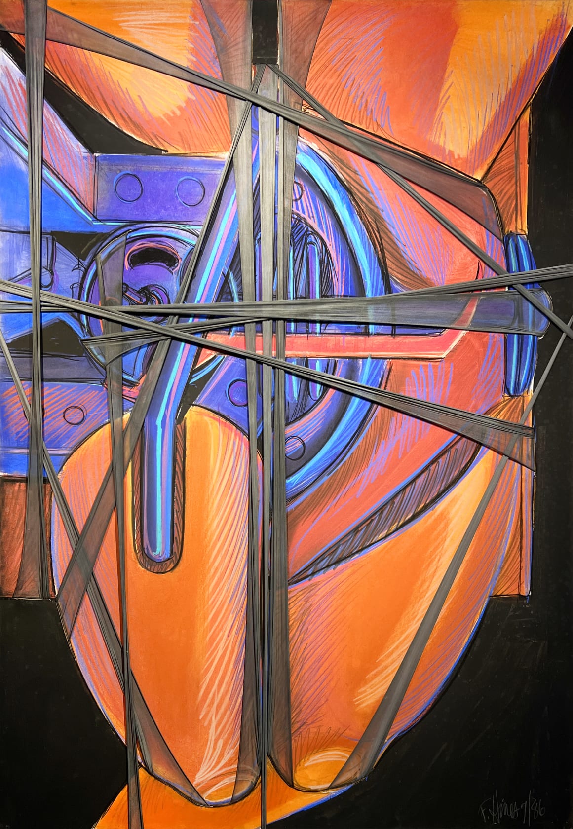 Francis Hines Untitled, from the Mutagenesis Series (No. 805), 1986 Hardpoint pastel on Arches paper mounted on wood with synthetic...