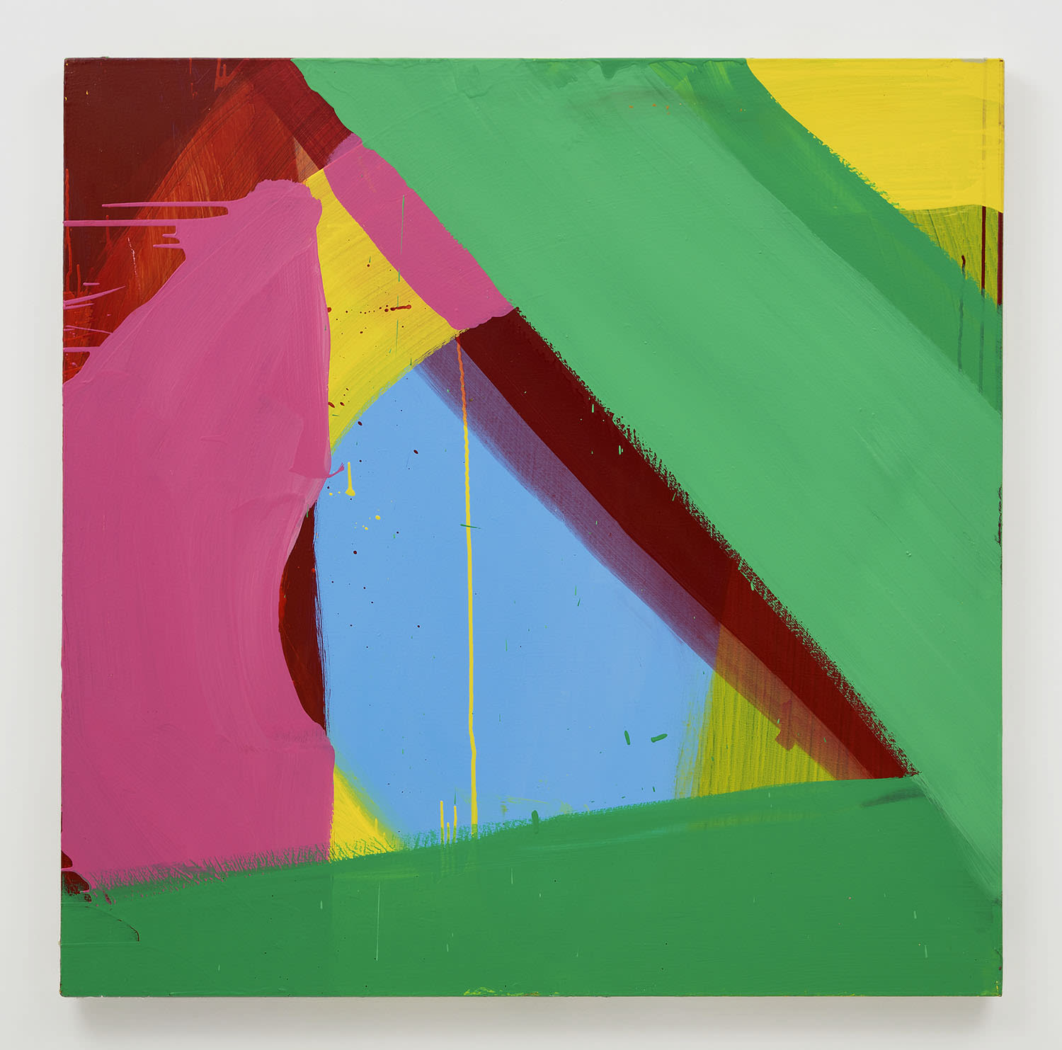 Cat Balco Blue Triangle, 2019 Acrylic on canvas, 48 x 48 inches (121.9 x 121.9 cm)