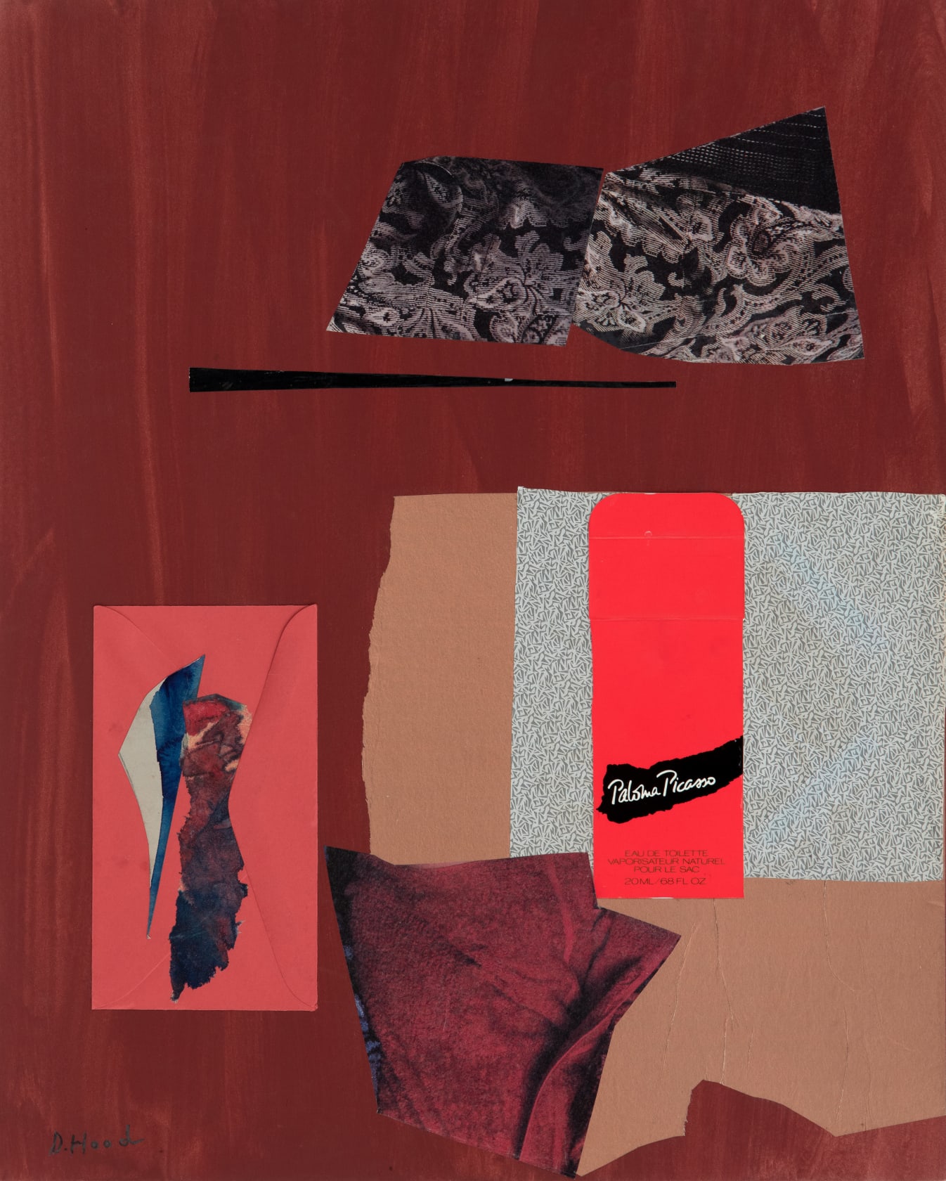 Dorothy Hood Picasso is Everywhere, 1982–97 Collage on matboard, 19 1/2 x 15 1/2 in. (49.5 x 39.4 cm)