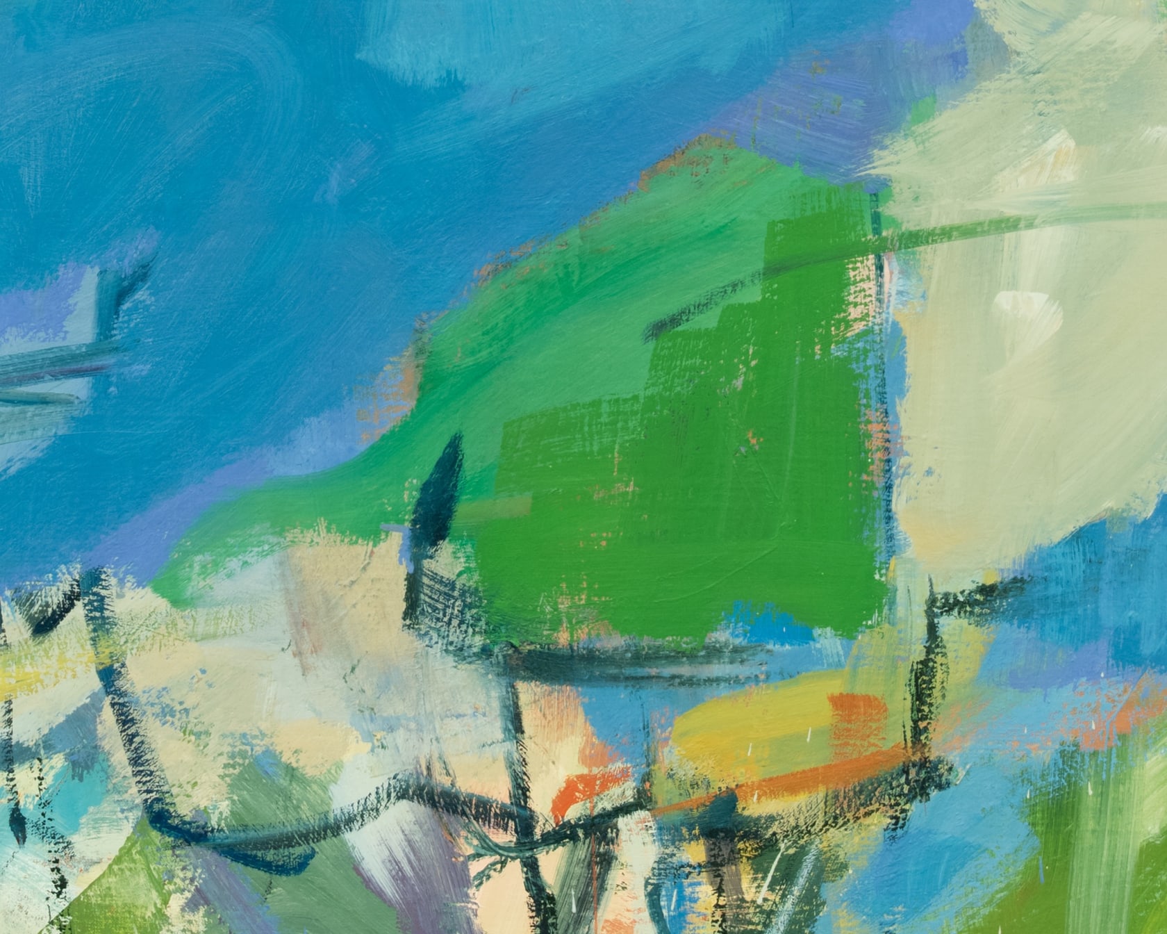 Chloë Lamb Round and Round, 2024 Oil on linen canvas, 40 x 40 in. (101.6 x 101.6 cm)