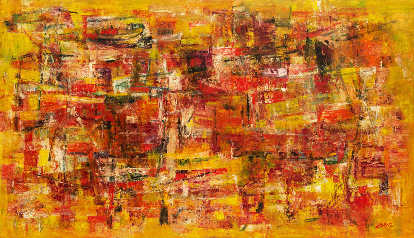 Norman Carton High Noon #665, circa 1954 Oil on canvas, 30 x 52 in. (76.2 x 132.1 cm)