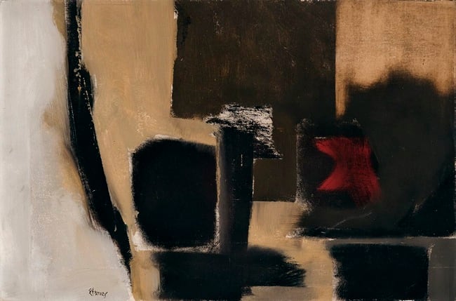 Theodoros Stamos Untitled, circa 1950-52 Oil on canvasboard, 19 7/8 x 29 7/8 in. (50.5 x 75.9 cm)