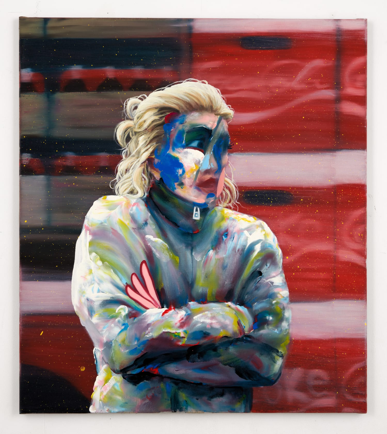 Thomas Agrinier Gena, 2023 Oil on canvas, 36 1/4 x 31 7/8 in. (92 x 81 cm)