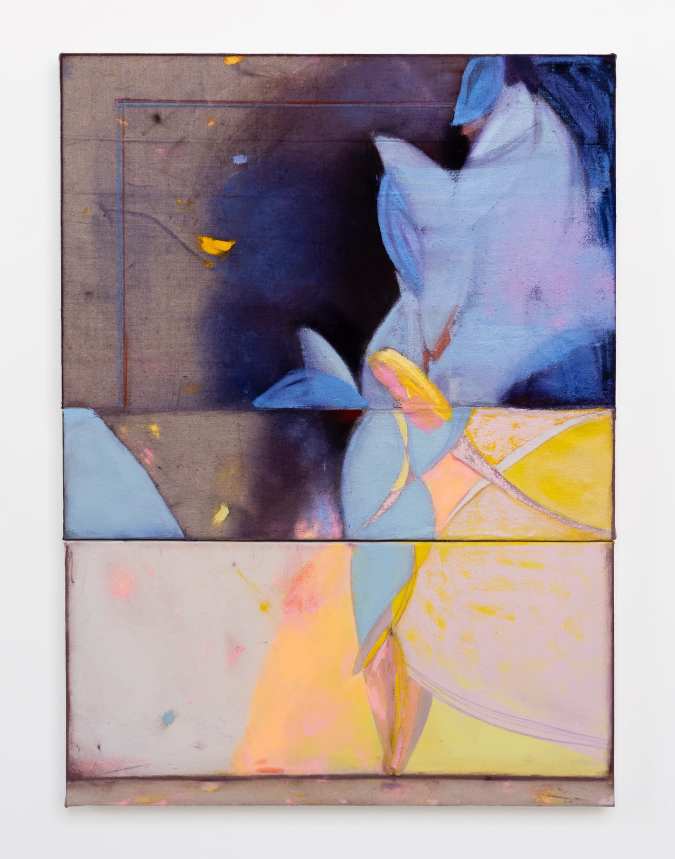 Dana James Saccharin, 2024 Oil, pigment, and acrylic on canvas, 44 x 30 in. (111.8 x 76.2 cm)